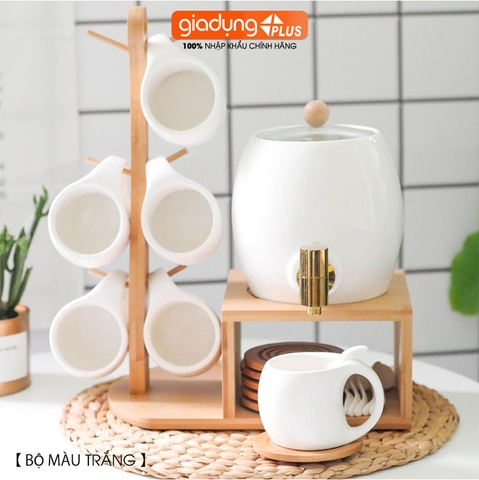 Bộ ấm trà sứ xanh ngọc cổ vịt, hươu sừng tấm quý tộc phong cách Bắc Âu sang trọng Qianhuiju (QH-0610) - Gia dụng Plus