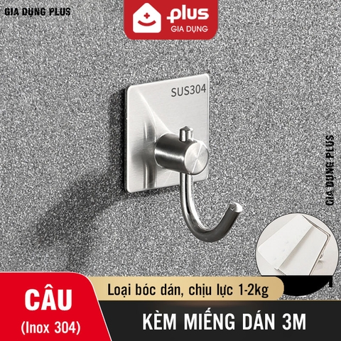 Móc nhỏ 3M/ Móc nhỏ treo inox đa năng dán tường (keo 3M)