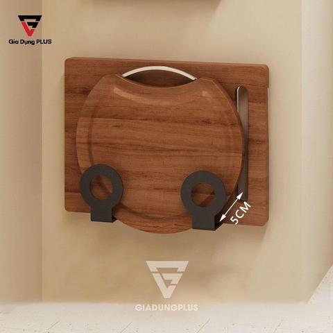 Giá cài thớt, cài vung nồi dán tường inox 304 Gia Dụng Plus - miễn phí keo dán tường siêu chắc, chịu lực Lazydo (LZ-0206) - Gia dụng Plus