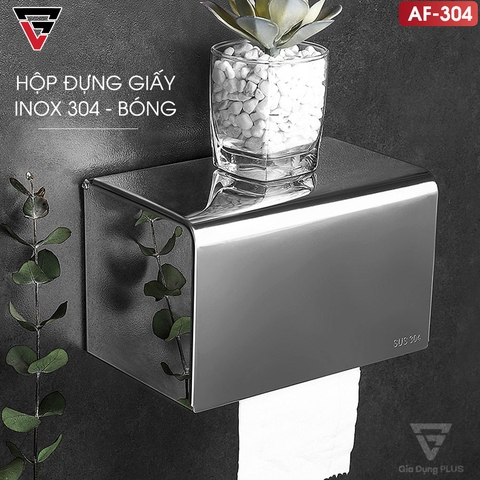Hộp Đựng Giấy Vệ Sinh INOX 304 Cao Cấp | Dán Tường Chịu Lực | Moyang - Gia dụng Plus