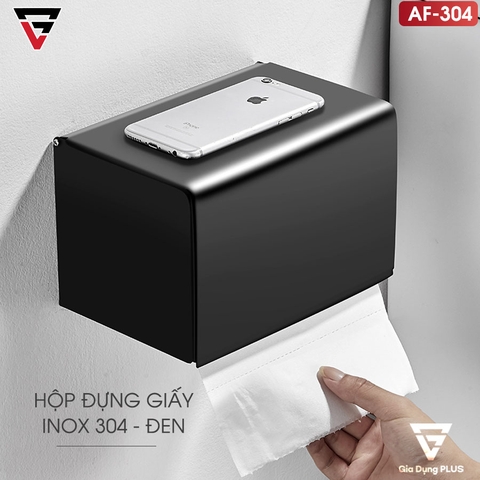 Hộp Đựng Giấy Vệ Sinh INOX 304 Cao Cấp | Dán Tường Chịu Lực | Moyang - gia dụng plus