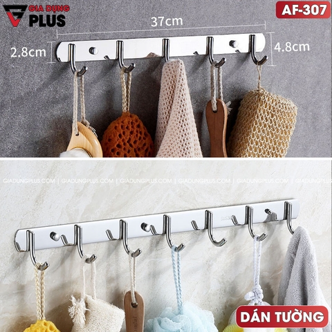Móc Treo Quần Áo Đa Năng Bằng INOX Cao Cấp, Dán Tường | Moyang - Gia dụng Plus