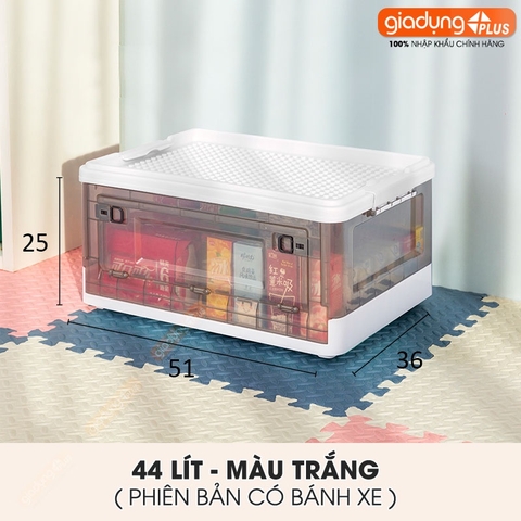 Thùng Đựng Lego, Đồ Chơi, Gấu Bông Gấp Gọn Cao Cấp Cho Trẻ Em (Có Bánh Xe & Tay Xách, Nắp Đậy) LAZYDO - Gia dụng Plus