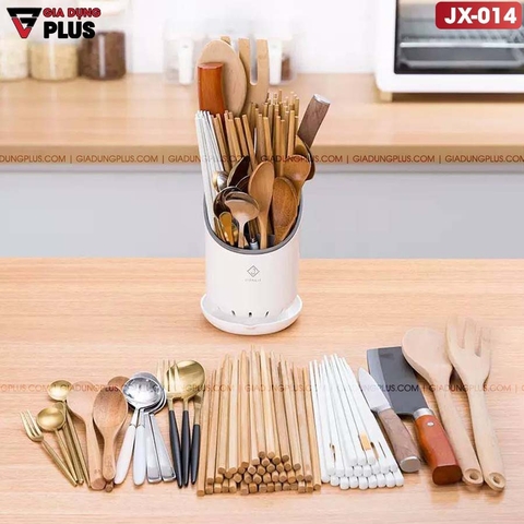 Ống đựng đũa để bàn thông minh có khay hứng nước, nhựa ABS cao cấp JIANXIA (JX-014)