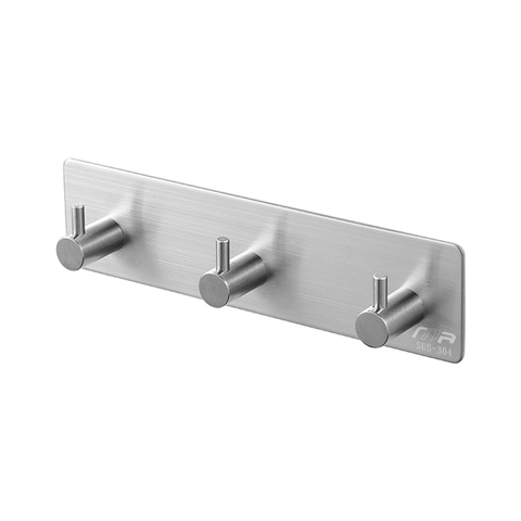 Thanh móc chữ L INOX 304/ treo quần áo inox 304 móc chữ L dán tường
