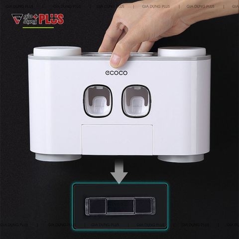 【Xả Kho】Bộ Hai Nhả Kem Đánh Răng Tự Động Kèm 4 Cốc Súc Miệng Đa Năng Cao Cấp | Ecoco Chính Hãng