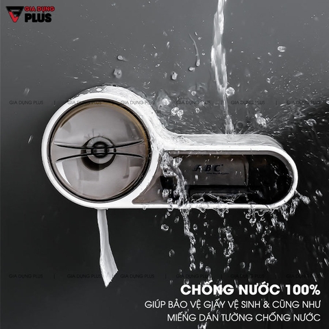 Hộp Đựng Giấy Vệ Sinh Dán Tường Chống Nước Hai Ngăn - Chính Hãng SHUANGQING (SQ-0109) - Gia dụng Plus