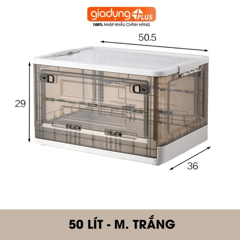 Hộp Đựng Đồ Gấp Gọn Nhựa Trong Suốt Có Nắp & Bánh Xe Cao Cấp | Đựng Đồ Chơi, Sách Vở, Quần Áo Tiện Lợi | ZhuangShong - Gia dụng Plus
