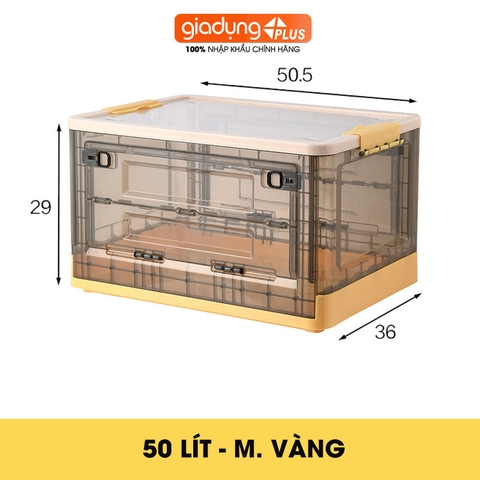 Hộp Đựng Đồ Gấp Gọn Nhựa Trong Suốt Có Nắp & Bánh Xe Cao Cấp | Đựng Đồ Chơi, Sách Vở, Quần Áo Tiện Lợi | ZhuangShong - Gia dụng Plus