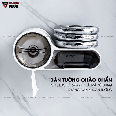 Hộp Đựng Giấy Vệ Sinh Dán Tường Chống Nước Hai Ngăn - Chính Hãng SHUANGQING (SQ-0109) - Gia dụng Plus