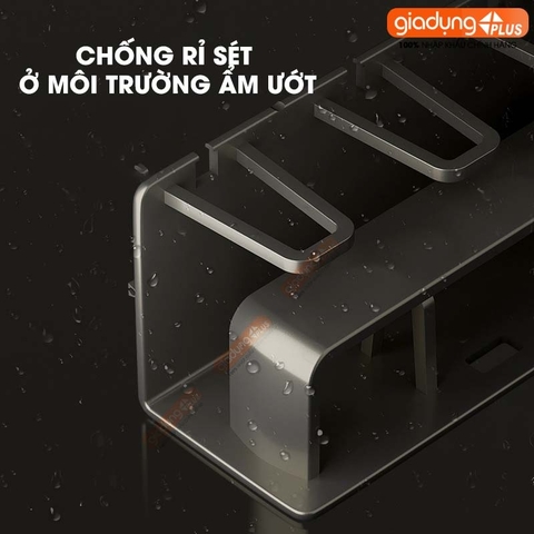 Kệ để bàn chải đánh răng dán tường nhôm chống gỉ, kệ dán tường kèm cốc, chịu lực tốt – cho nhà tắm