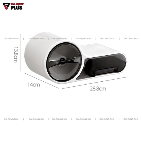 Hộp Đựng Giấy Vệ Sinh Dán Tường Chống Nước Hai Ngăn - Chính Hãng SHUANGQING (SQ-0109) - Gia dụng Plus