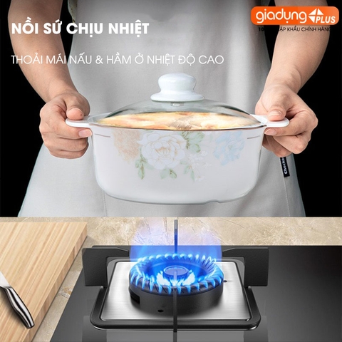 Bộ chén bát sứ HOA MỘNG ẢO (Mona Lavender) cao cấp nhập khẩu - Set 10 người ăn gồm chén, bát, đĩa, tô, nồi, muỗng, đũa.. - Gia dụng Plus