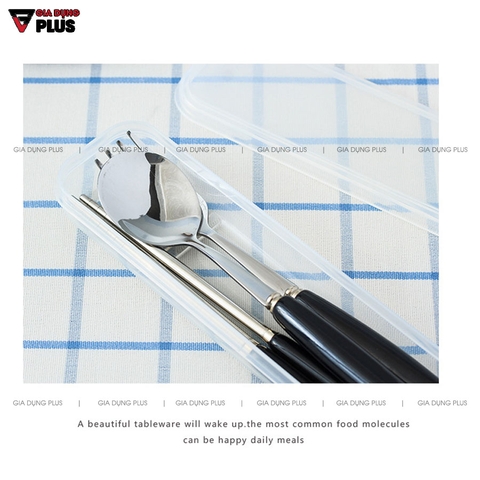 Bộ Đồ Ăn Cá Nhân Gồm Đũa / Muỗng / Nĩa Cao Cấp Tay Cầm Sứ Hình Chân Mèo Dễ Thương | Qianhuiju - Gia dụng Plus