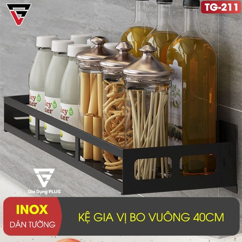 Bộ Kệ Phòng Bếp Inox, Sơn Tĩnh Điện Dán Tường Cao Cấp - Giải Phóng Không Gian Nhà Bếp LAZYDO (LZ-0230) - Gia dụng Plus