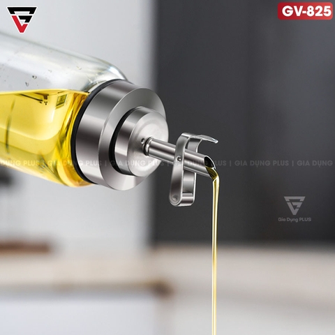 Chai Dầu Ăn Thuỷ Tinh Tự Mở Nắp Thông Minh, Vòi Chống Rò Rỉ INOX 304 Cao Cấp | KUAKE - Gia dụng Plus