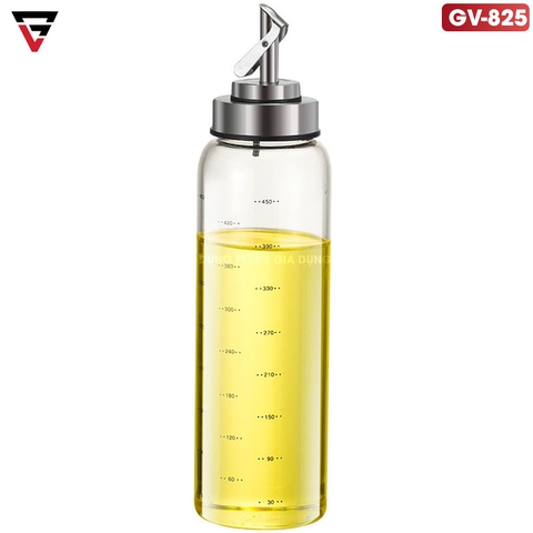 Chai Dầu Ăn Thuỷ Tinh Tự Mở Nắp Thông Minh, Vòi Chống Rò Rỉ INOX 304 Cao Cấp | KUAKE - Gia dụng Plus