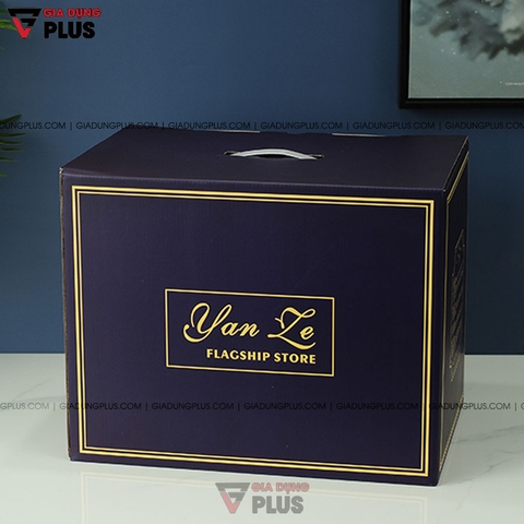 Bộ Ấm Trà Sứ Cặp Đôi Hươu Xanh Ngọc Lục Bảo | Kèm Ly, Kệ & Tách Sang Trọng | Quà Cưới & Quà Tân Gia Ý Nghĩa - Gia dụng Plus