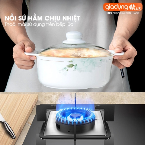 Bộ chén bát sứ GIÓ XUÂN (Ten Miles Spring) cao cấp nhập khẩu - Set 10 người ăn gồm chén, bát, đĩa, tô, nồi, muỗng, đũa.. - Gia dụng Plus