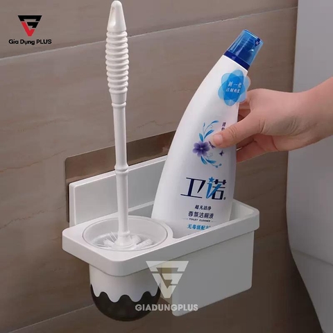 Bộ Chổi Bồn Cầu & Kệ Đựng Dán Tường Đa Năng Cho Toilet Tiện Ích ShuangQing (SQ-0110) - Gia dụng Plus