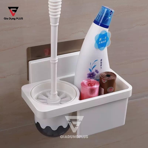 Bộ Chổi Bồn Cầu & Kệ Đựng Dán Tường Đa Năng Cho Toilet Tiện Ích ShuangQing (SQ-0110) - Gia dụng Plus