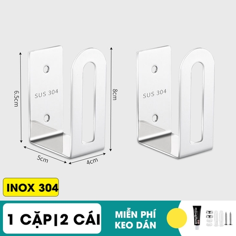 Giá cài thớt, cài vung nồi dán tường inox 304 Gia Dụng Plus - miễn phí keo dán tường siêu chắc, chịu lực Lazydo (LZ-0206) - Gia dụng Plus