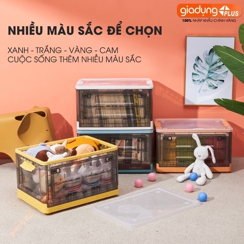 Hộp Nhựa Đựng Đồ Lớn, Trong Suốt 50L, Có Nắp & Bánh Xe Cao Cấp Đựng Đồ Chơi, Quần Áo, Để Sau Xe Ô tô