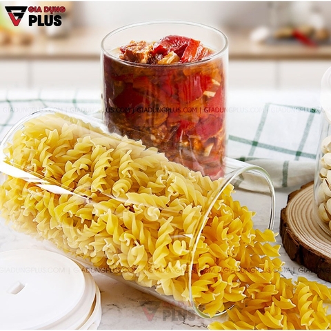 【Xả Kho】Hộp đựng thực phẩm khô thuỷ tinh borosilicate, có nắp kín & thông minh chính hãng JIANXIA