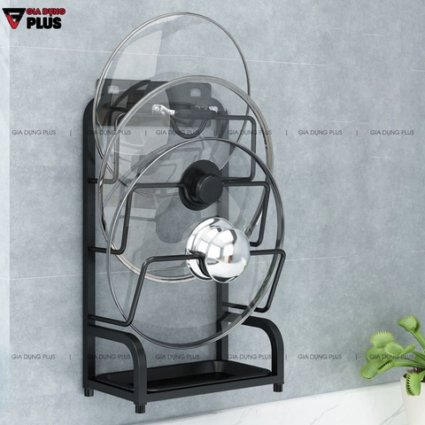 Giá Úp Vung Nồi / Thớt Đa Năng Dán Tường Bằng INOX 304 Cao Cấp Có Khay Hứng Nước | Nanjie - Gia dụng Plus