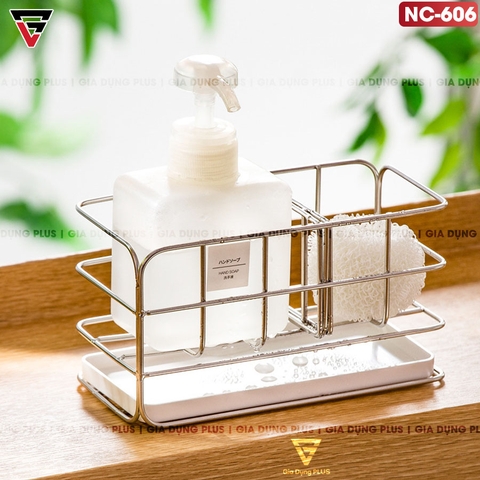 Giá Đựng Đồ Rửa Chén, Bọt Biển Dán Tường Đa Năng INOX SUS 304 | Nacchan - Gia dụng Plus
