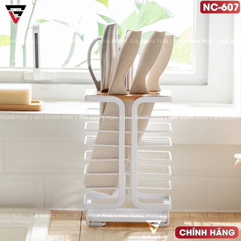 Giá Cài Dao Đa Năng Đặt Bàn Có Khay Hứng Nước Sạch Sẽ | Nacchan - Gia dụng Plus