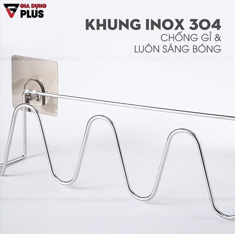 Giá Treo Để Dép Đôi Đa Năng Cho Phòng Tắm, Nhà Vệ Sinh Dán Tường INOX 304 Không Gỉ | ShuangQuing - Gia dụng Plus