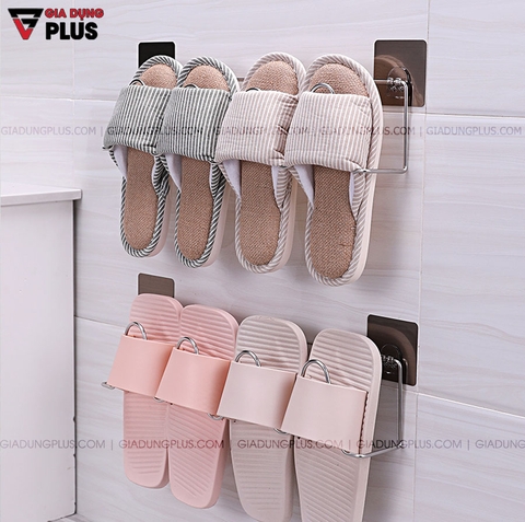 Giá Treo Để Dép Đôi Đa Năng Cho Phòng Tắm, Nhà Vệ Sinh Dán Tường INOX 304 Không Gỉ | ShuangQuing - Gia dụng Plus