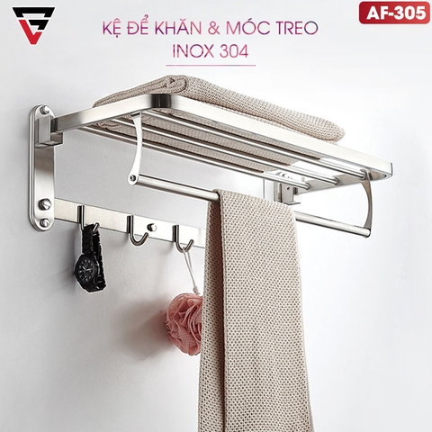 Kệ Giá Để Khăn Inox 304 Dán Tường, Không Cần Đục Lỗ Gấp Gọn 90 Độ Cho Phòng Tắm Sang Trọng, Cao Cấp | Moyang - Gia dụng Plus
