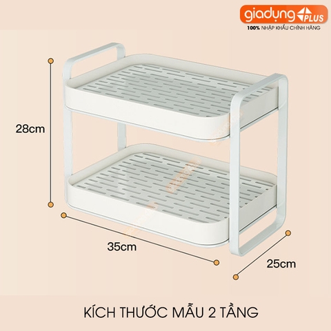 Khay kệ nhựa cao cấp phong cách sang trọng úp ly cốc, chén, khay trà có rảnh thoát nước phong cách Bắc Âu (YM-0552) - Gia dụng Plus