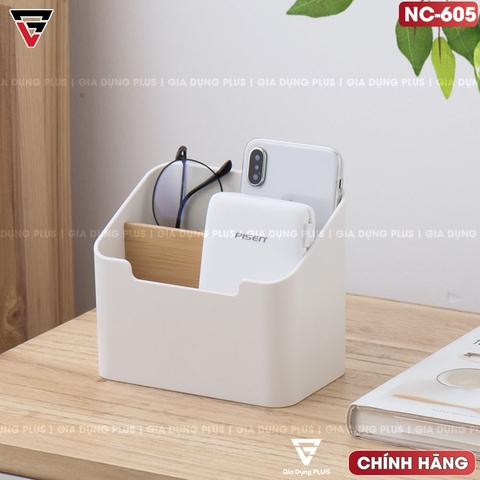 Hộp Đựng Điều Khiển - Remote Đa Năng Đặt Bàn (Nhựa & Gỗ) | Nacchan - Gia dụng Plus