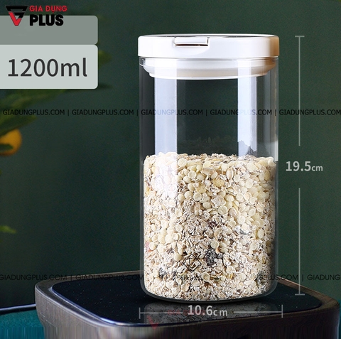 Hộp Thuỷ Tinh Borosilicate Có Nắp Kín Đựng Thực Phẩm, Đồ Khô Đa Năng Cao Cấp | Jianxia - Gia dụng Plus