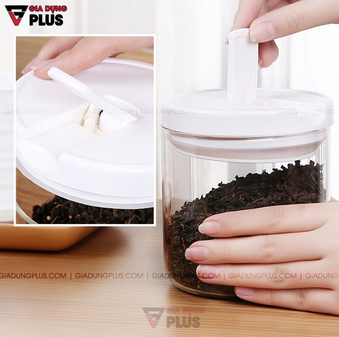 Hộp Thuỷ Tinh Borosilicate Có Nắp Kín Đựng Thực Phẩm, Đồ Khô Đa Năng Cao Cấp | Jianxia - Gia dụng Plus