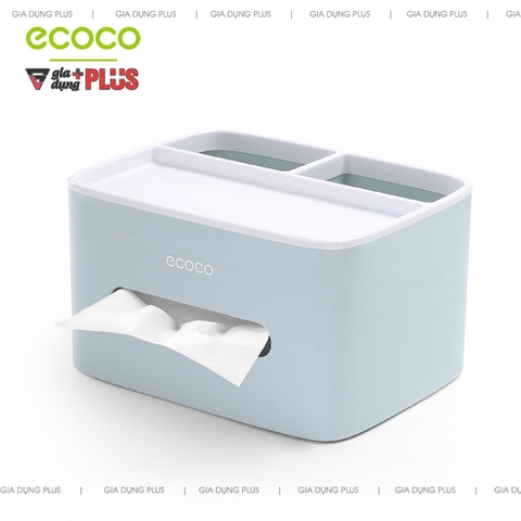 Hộp Đựng Giấy Ăn Đặt Bàn Nhựa ABS Cao Cấp Bo Tròn | Ecoco Chính Hãng - Gia dụng Plus