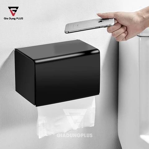 Hộp Đựng Giấy Vệ Sinh INOX 304 Cao Cấp | Dán Tường Chịu Lực | Moyang - Gia dụng Plus