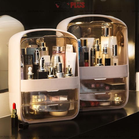 Hộp Đựng Mỹ Phẩm & Đồ Trang Điểm Đa Năng Ba Tầng Nhựa ABS Cao Cấp Chính Hãng VIMORA - Gia dụng Plus