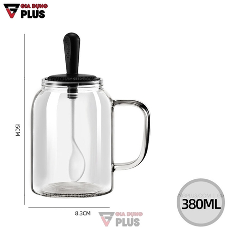 Lọ Đựng Gia Vị Thìa Liền Nắp Có Tay Cầm Thuỷ Tinh Borosilicate | Mẫu Mới 2021 | KUAKE - Gia dụng Plus