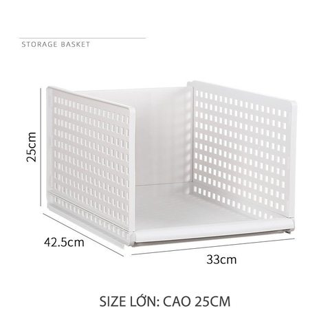 Kệ Vách Chia Ngăn Tủ | Bằng Nhựa PP | Thông Minh, Đa Năng Giúp Tủ Quần Áo & Tủ Bếp Gọn Gàng (ZS-0510) - Gia dụng Plus