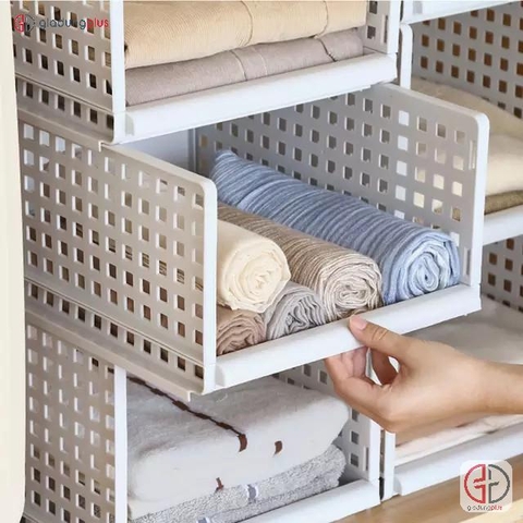 Kệ Vách Chia Ngăn Tủ | Bằng Nhựa PP | Thông Minh, Đa Năng Giúp Tủ Quần Áo & Tủ Bếp Gọn Gàng (ZS-0510) - Gia dụng Plus