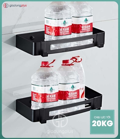 Kệ Chữ Nhật INOX SUS 304 Dán Tường Đa Năng Cho Phòng Tắm LAZYDO (LZ-0704) - Gia dụng Plus