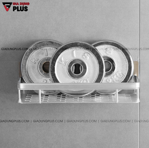 Kệ nhôm không gian đựng đồ dùng / dầu gội đa năng cho phòng tắm dán tường cao cấp ShuangQuing (SQ-0103) - Gia dụng Plus