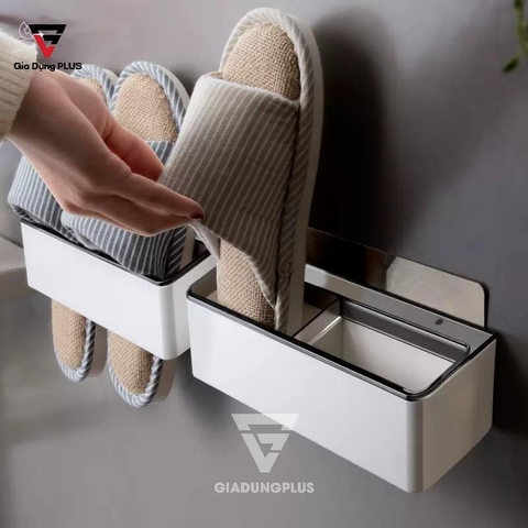 Kệ Giày Dép Dán Tường Nhựa ABS Tiết Kiệm Không Gian Cho Phòng Tắm, Phòng Khách SHUANGQING (SQ-0117) - Gia dụng Plus