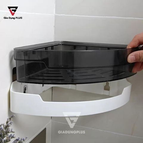 Kệ Góc Tam Giác Nhựa ABS Dán Góc Tường Đa Năng ShuangQuing (SQ-0115) - Gia dụng Plus