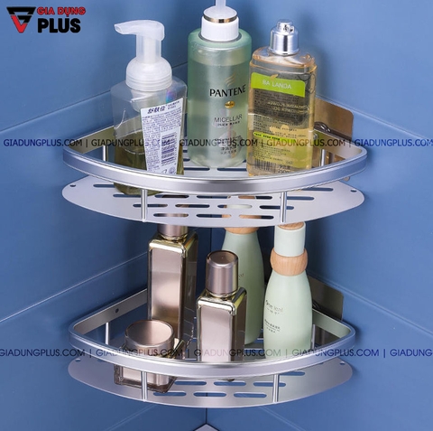 Kệ Tam Giác Dán Góc Tường Nhôm Không Gian Cao Cấp | Không Cần Khoan Tường | ShuangQuing - Gia dụng Plus