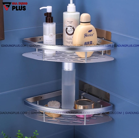 Kệ Tam Giác Dán Góc Tường Nhôm Không Gian Cao Cấp | Không Cần Khoan Tường | ShuangQuing - Gia dụng Plus